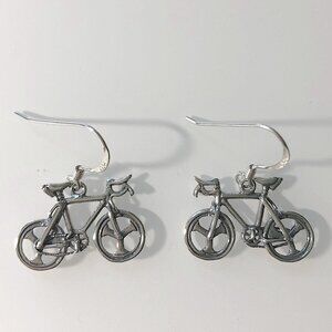 Sterling Silver Mountain Bike Wire Earrings…